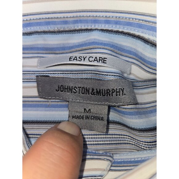 Johnston & Murphy Mens Easy Care Dress Shirt Medium - Picture 7 of 8